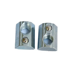 Customized Zinc Plated Carbon Steel Spring T-nut 10mm Slot M4-M10 T Slot Nut with Spring Loaded Ball Marble Nut