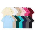 Wholesale Mens Oversized Heavyweight Crew Neck Tshirts Blank Short Sleeve T-Shirt Men Women Plain Cotton Printing T Shirts