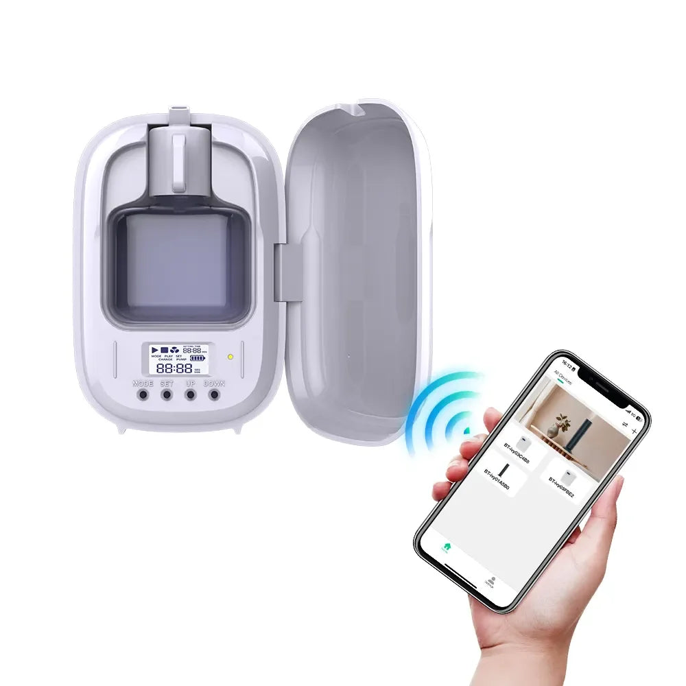 New Wholesale Wall Mounted Bluetooth Control  Smart Wall Plug in Waterless Mini Aroma Scent Diffuser Fragrance Oil Machine