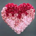 L06250 Customized Wedding Backdrop Background Decoration Heart Shape Artificial Silk Rose Flower Wall Panel Flower Wall Backdrop
