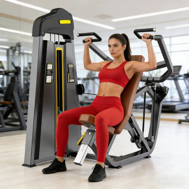 Cheernin Commercial Incline Shoulder Press Machine Heavy Duty Selectorized Deltoid Trainer for Fitness Center Robotic Welded