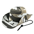 2026 New Designer Camouflage Cowboy Hat Adjustable 9cm Wide Brim Strap Sun Protection for Party Travel Fishing Sports Casual Use