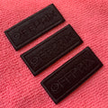 Newest Design 3D Embossed Iron on Embroidery PatchPromotional Embroidery Caps Badge