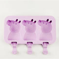 Hot Sale OEM Wholesale DIY Silicone Cartoon Ice Cream Moulds Rabbit Shape Mold  Dessert Silicone Fruit Shape Ice Mold