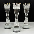 Personalized Crystal Crown Event Crystal Trophy Award with Round Base MH-J0632