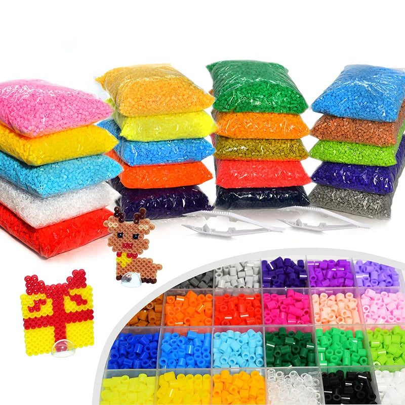 Hot Sale Eco-friendly DIY Educational Toys for Kids 5mm Ironing Beads and Eva Perler Beads Made of Durable Plastic in Bulk