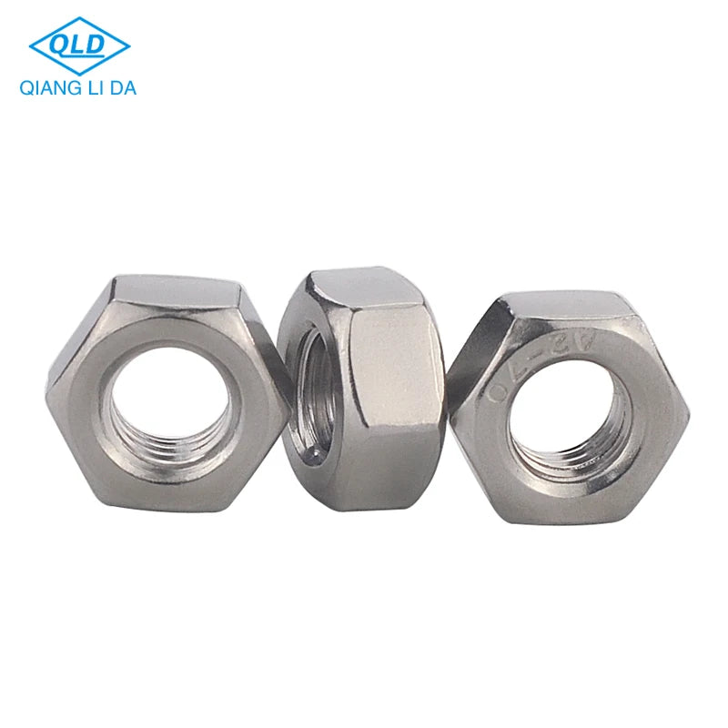 DIN934 A2 A4 Stainless Steel Nylon Lock Hexagon Nuts M2-M10 for Mining Applications