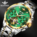 OUPINKE 3186 Oem Custom Luxury Top Quality Men Automatic Stainless Steel Night Vision Sapphire Mirror Mens MeMechanical Watches
