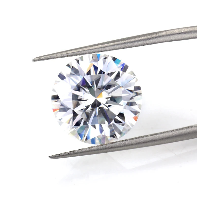 Starsgem E f  Color VVS Cutting Moissanite SiC Round 1carat 6.5mm Synthetic Moissanite Diamond