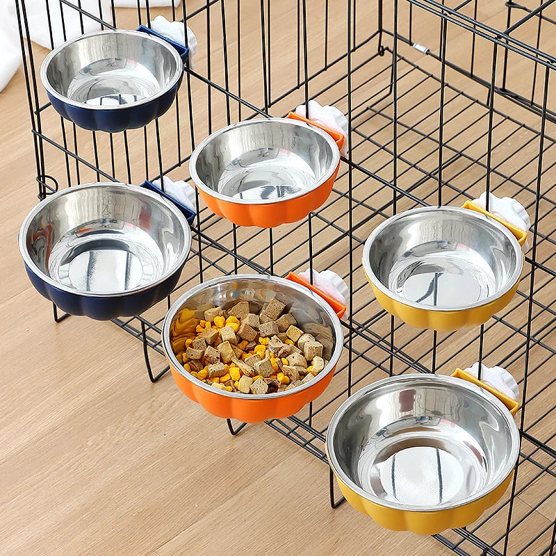 Automatic Eco-Friendly Stainless Steel Pet Bowl Anti-Knock Waterproof IPX5 Solid Food Utensils Including Plastic Dog Water