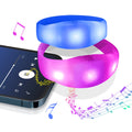 Flashing Wristband Voice Controlled Multicolor Change Sound Activated LED Bracelet RGB Lights Plastic Eco-Friendly Party
