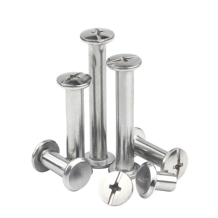 Stainless Steel 304 Chicago Screw Phillip Head Binding Screws Rivet Assembly Bolt Nail Rivet for Leather Craft