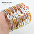 Wholesale Bangles Stainless steel Bracelet Thick Fashion 18k Gold Plated Bracelet for Women