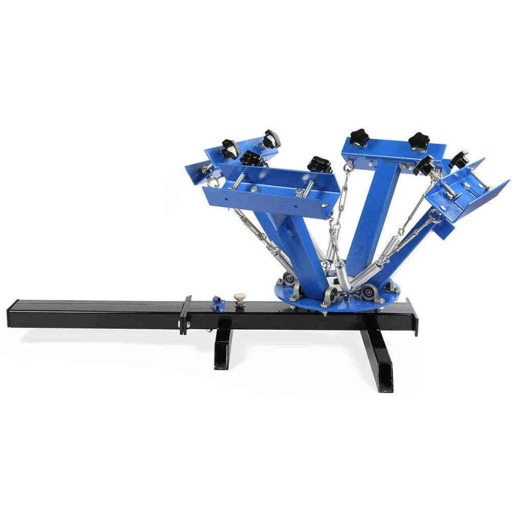 Factory Station 4-Color 1-Press Automatic Silk Screen Printer Easy to Operate Used Screenprint Machine