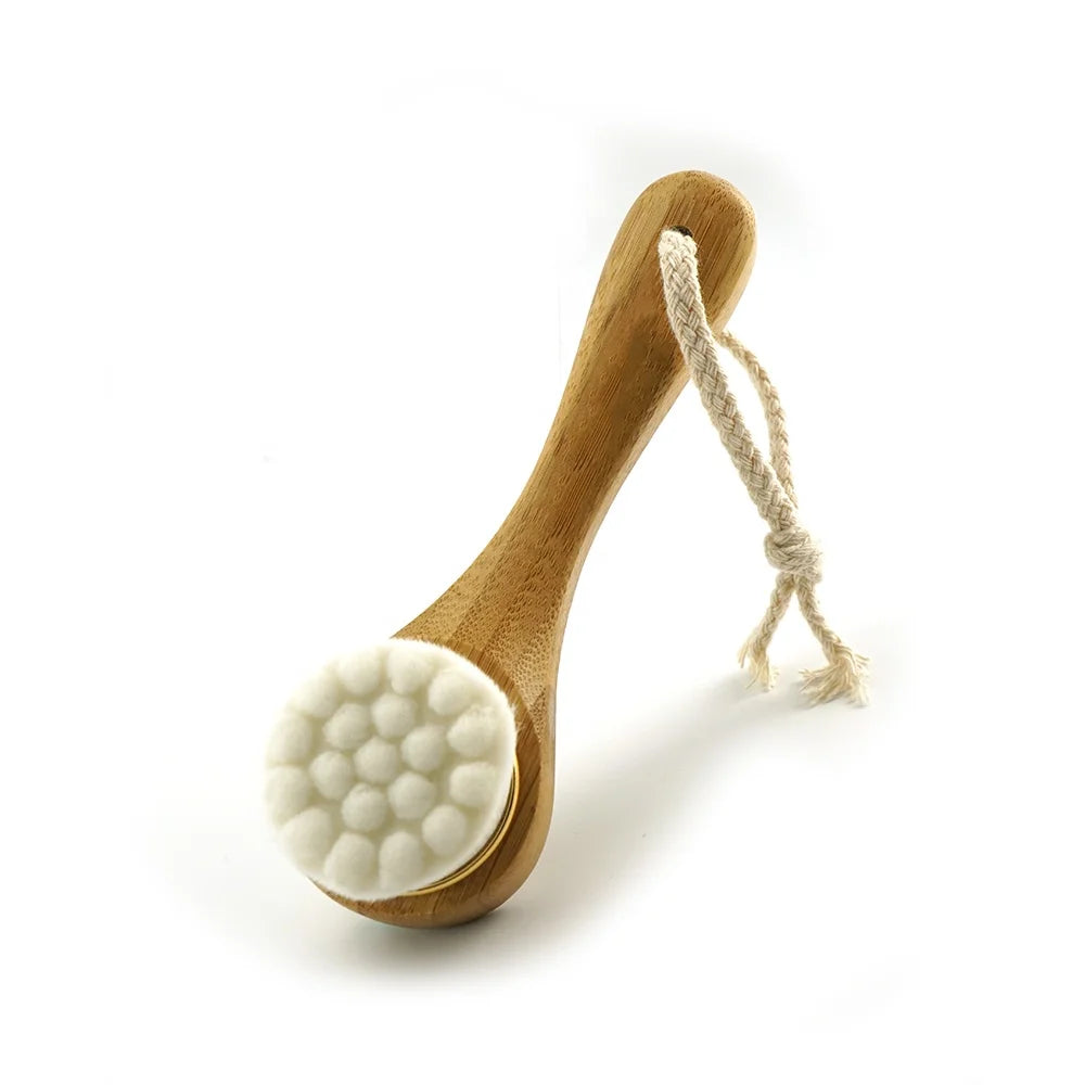 Cleansing Charcoal Fiber Remover Black Head Long Handle Facial Facial Brush