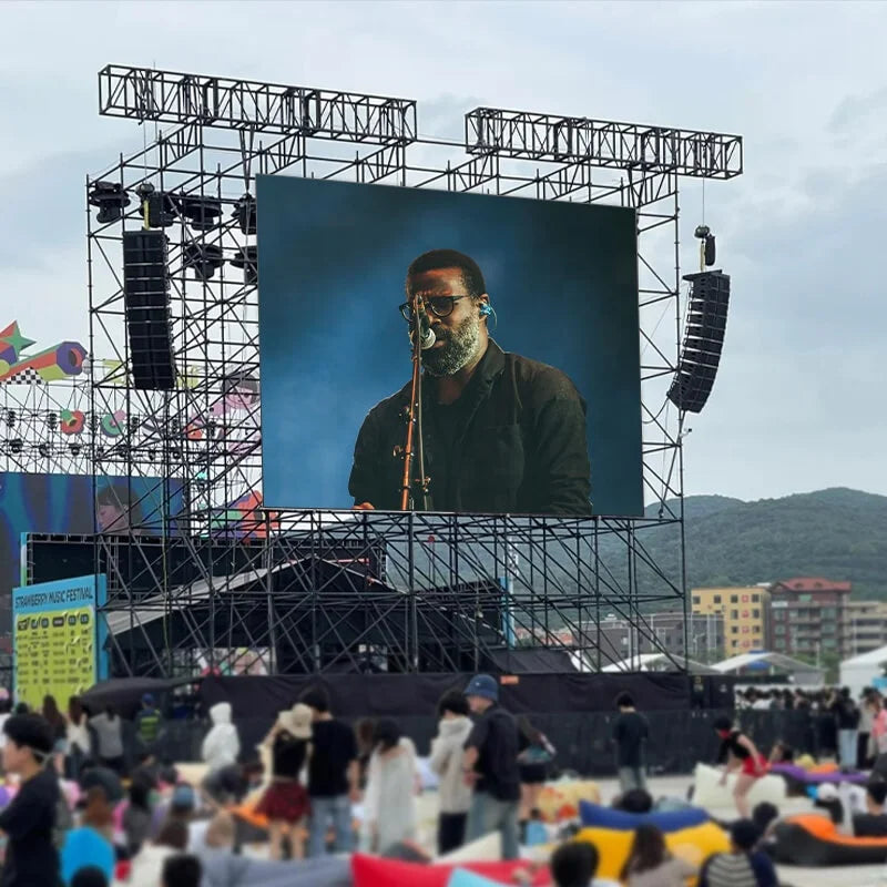 RAYBO Outdoor Stage Portable Mobile 4K IP65 Waterproof LED Video Wall with P4.81 Pixel Pitch and 5-Year Warranty