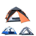 WOQI Pop-up Lightweight Tent Four Person Family Camping Tent Outdoor Backpack Tent for Travel and Hiking