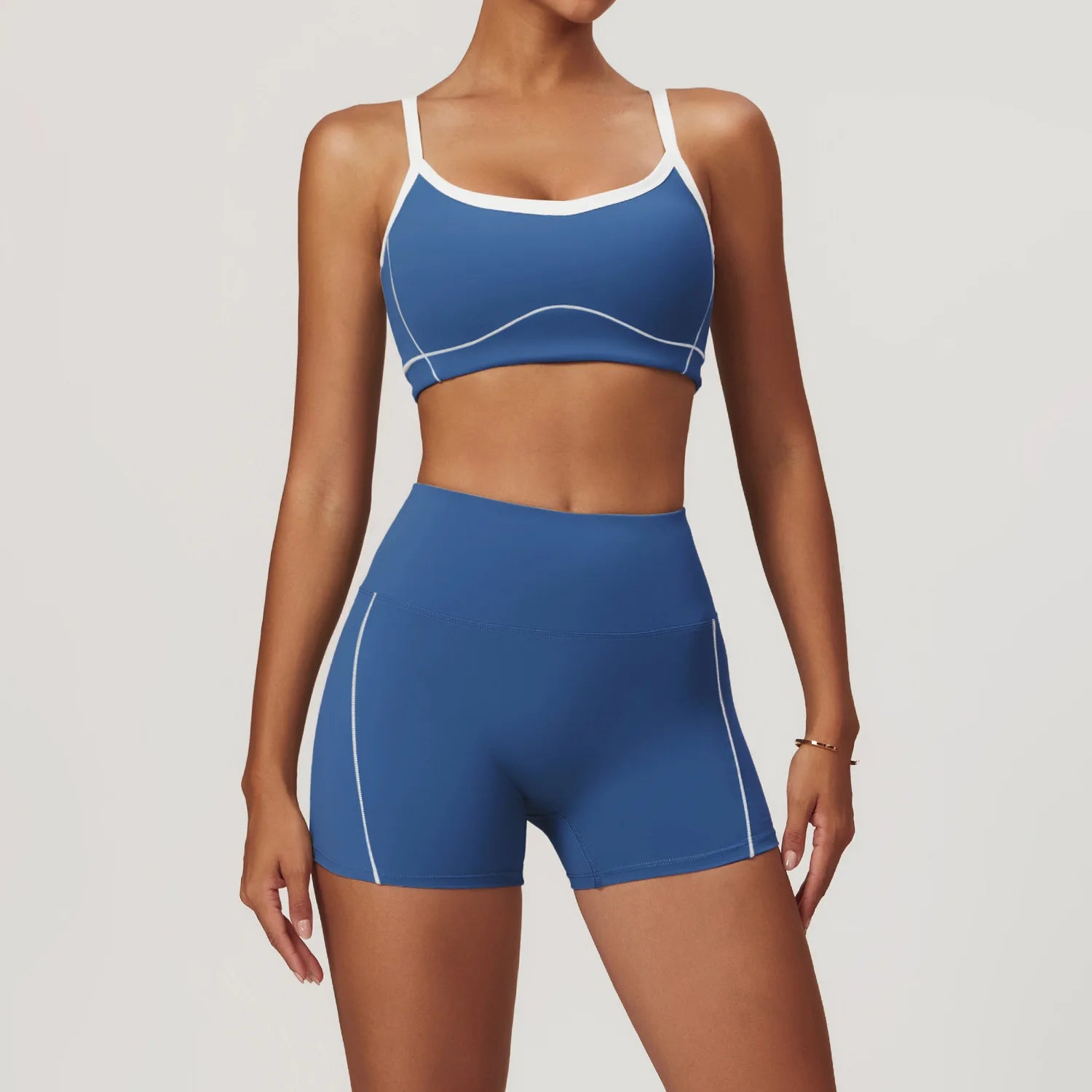 Wholesales Custom logo Women Fitness Tie Dye Yoga Set Gym Bra Hip Lifting Shorts Workout Sports Yoga Wear Suit