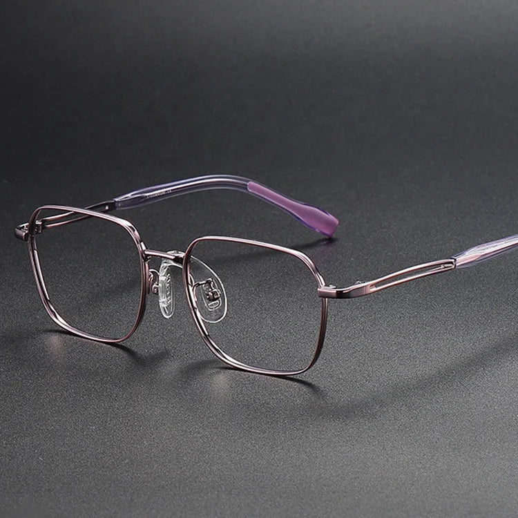 Titanium Small Size Metal Optical Frame Cute Eyeglasses for Girls Children's Solid Pattern Eye Spectacles