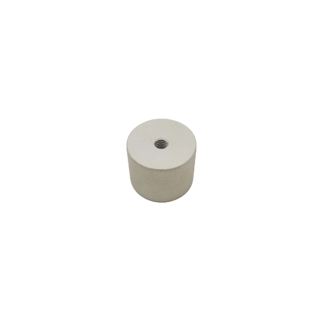 Walron WAF-3230B-ST 1 1/4'' Aluminum Spacer with Satin Anodised 3/8-16 Threaded Sign Standoffs Barrel for Indoor & Outdoor Use