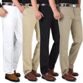 Men Business Suit Pant Formal Office Stretch Slim Straight Gentleman Suit Long Trousers Elastic Cotton Elastane/Twill Cheap Pant
