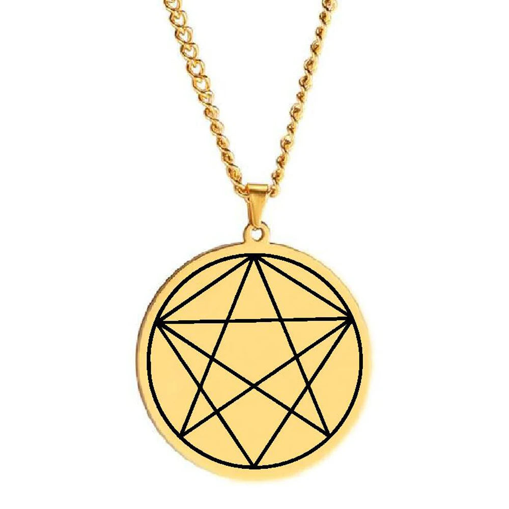 Merkaba Sacred Geometry Spiritual the Hexagram Symbol of Hope and Courage Talisman Laser Cut Stainless Steel Pendant Necklace