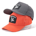 Custom Rubber PVC Logo 5 Panel  Waterproof Golf Hats Quick Dry Sports Baseball Cap