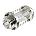 Tri Clamp Triclamp Tube Connector 3/4/6 Inch Low Pressure SS304/SS316L Corrosion Resistant Flexible Sight Glass