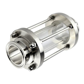 Tri Clamp Triclamp Tube Connector 3/4/6 Inch Low Pressure SS304/SS316L Corrosion Resistant Flexible Sight Glass
