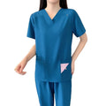 Short Sleeve Nurse Suit Clinic Blouse Medical Uniforms Quick Dry Doctor Costume Work Cloth Salon Work Health Services Suits