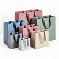Customizable Paper Bags with Offset Printing for Packaging Clothing Crafts Shoes Underwear with Ribbon Accessories