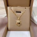 Fashion Cute Dolphin Necklace for Female Stainless Steel Chain 100 Languages I Love You Projection Necklace for Girlfriend