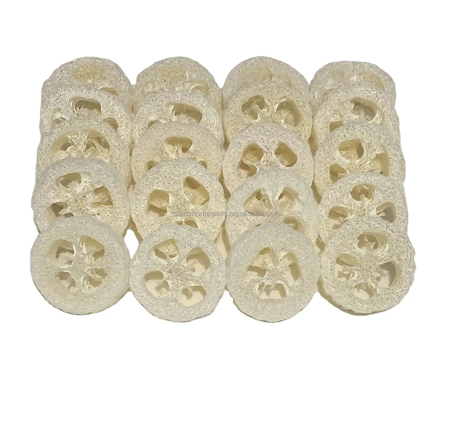 custom 100%natural loofah sponge    slices luffa slices cuts  moroccan loofah Loofah slice Organic Soap Making