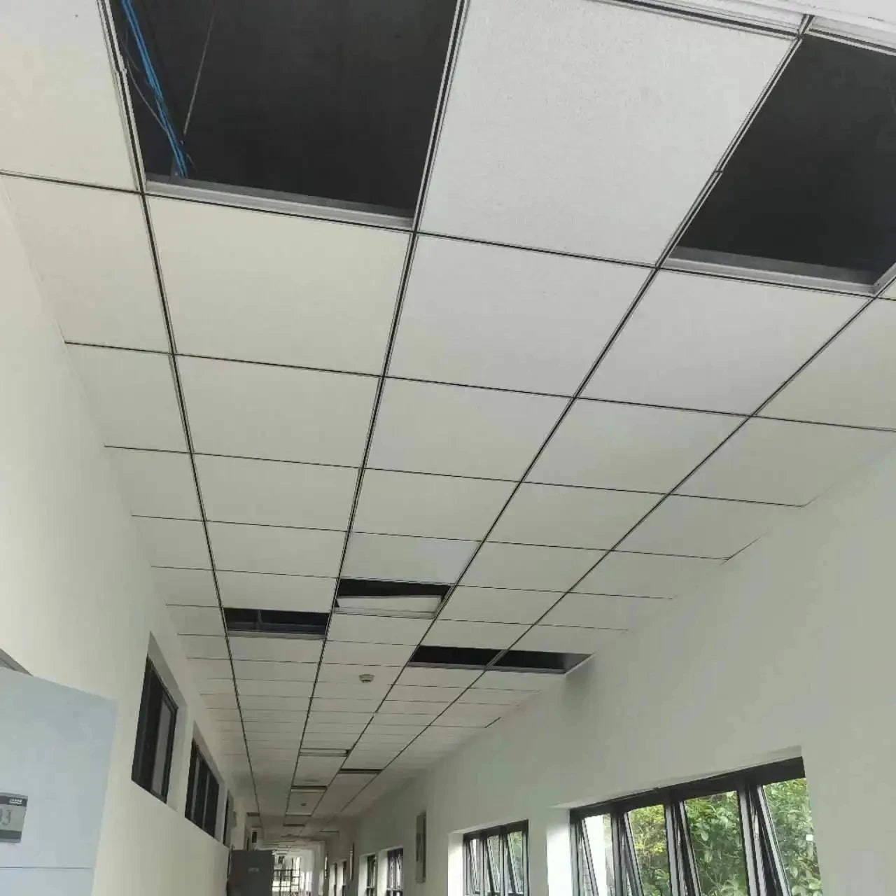 KENTE High Quality Acoustic Wall Tiles Year Warranty Mineral Fiber Ceiling Decoration Perforated Grid Shape Sample provided