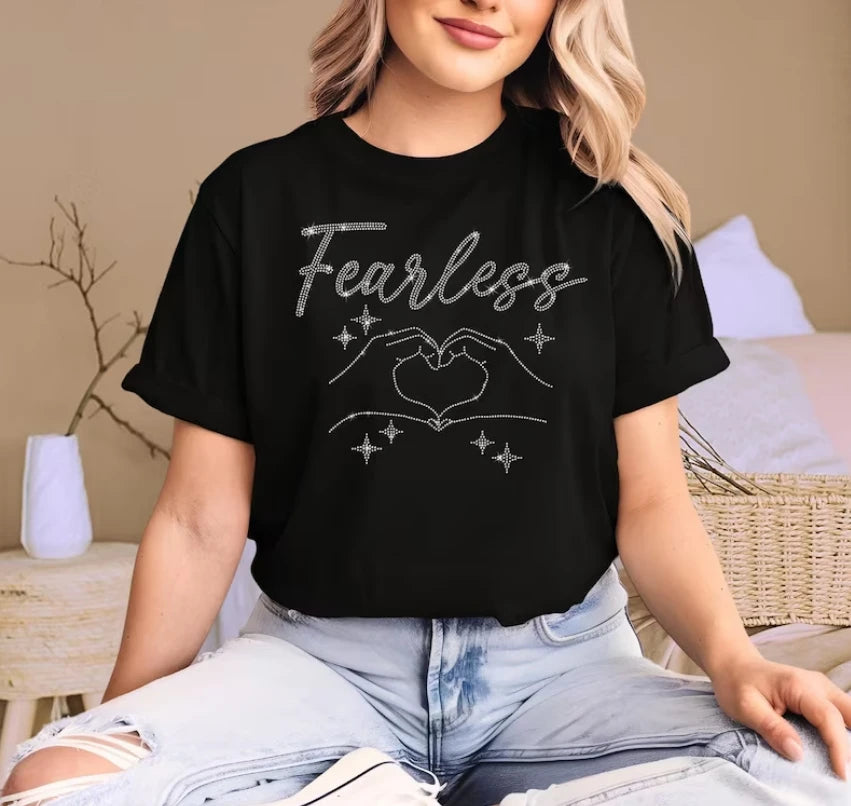 New Arrival Factory Topaz Wholesale Rhinestone Letter Printing Custom Cotton logo Fashion t Shirt