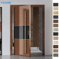 China Top Manufacturer High Security Entrance Door Solid Wood Front Door Main Entrance Wooden Doors