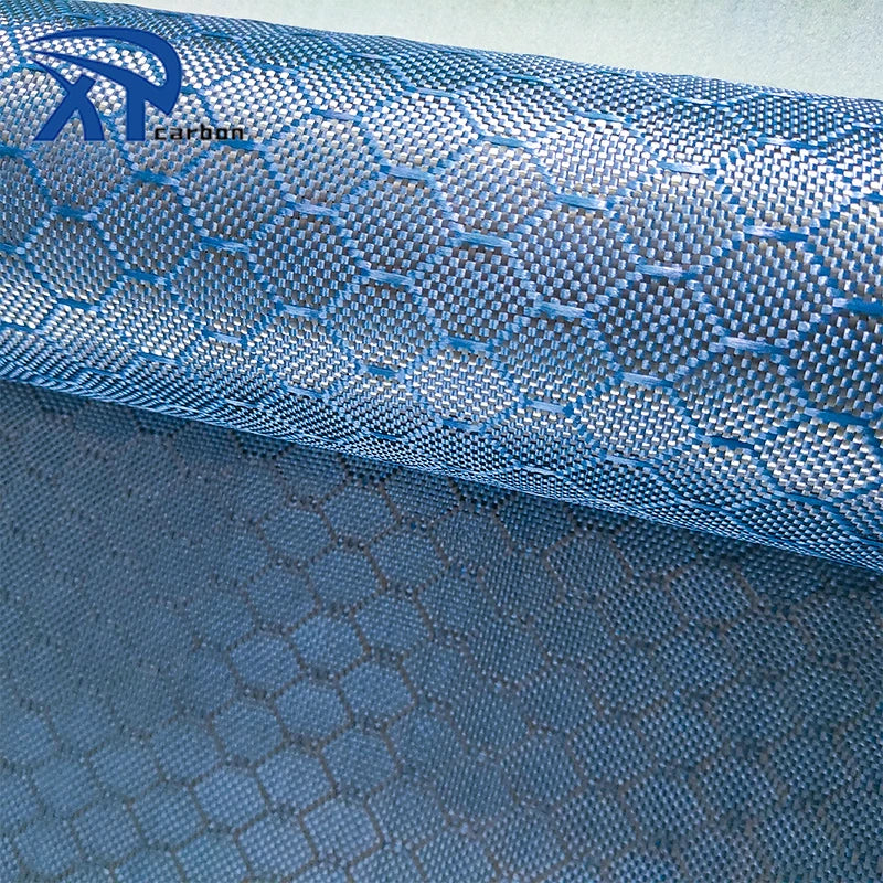 Kevlars Carbon Aramid Fiber Fabric Hybrid Football Pattern Carbon Fiber Cloth