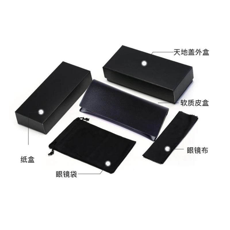 Dachuan Packing Box Case Pouch Microfiber Cloth Set of Reading Glasses Eyewear Optical Frames and Sunglasses