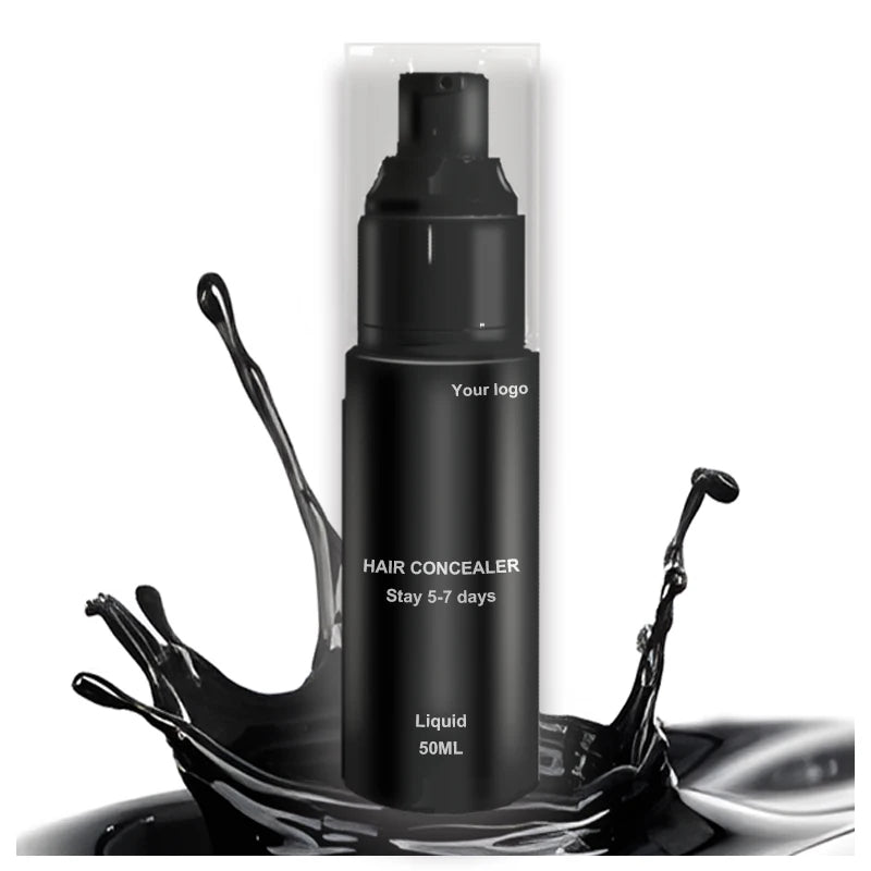 OEM 50ml Women Hair Loss Cover Mens Hair Concealer Liquid Last 5-15 Days Beautify Bread Hair Root Dye Color Barbershop Black