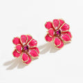 Fashion Jewelry Earring Christmas Korean Ear Enamel Ladies Crystal Black 2023 Drop Heart Zircon Earnings Jewelry Women Earrings