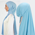 2024 Wholesale Supplier Shawl Muslim Women Ready to Wear Premium Scarf Inner Caps Stretchy Cotton Sports Instant Jersey Hijab