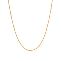 Geometric Round Snake Chain Choker Wedding Stainless Steel Interval Bead Chain Necklace for Girls