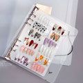 Nail Tips Display Storage Book Frosted Nail Wearable Manicure Storage Album Tool Nail Art Display Showing Tools