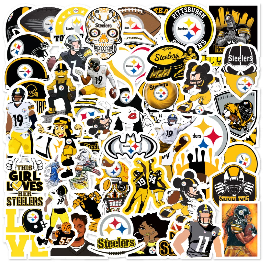 Up to 9 Different Designs 50PCS Global Rugby Ball Teams Stickers for Teens Computer Bottle Rugby Helmet