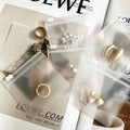Zip Lock Custom Printed Logo Clear PVC Jewelry Frosted Plastic Bag with Slider Zipper EVA Mini Frosted Jewelry Bag With Logo