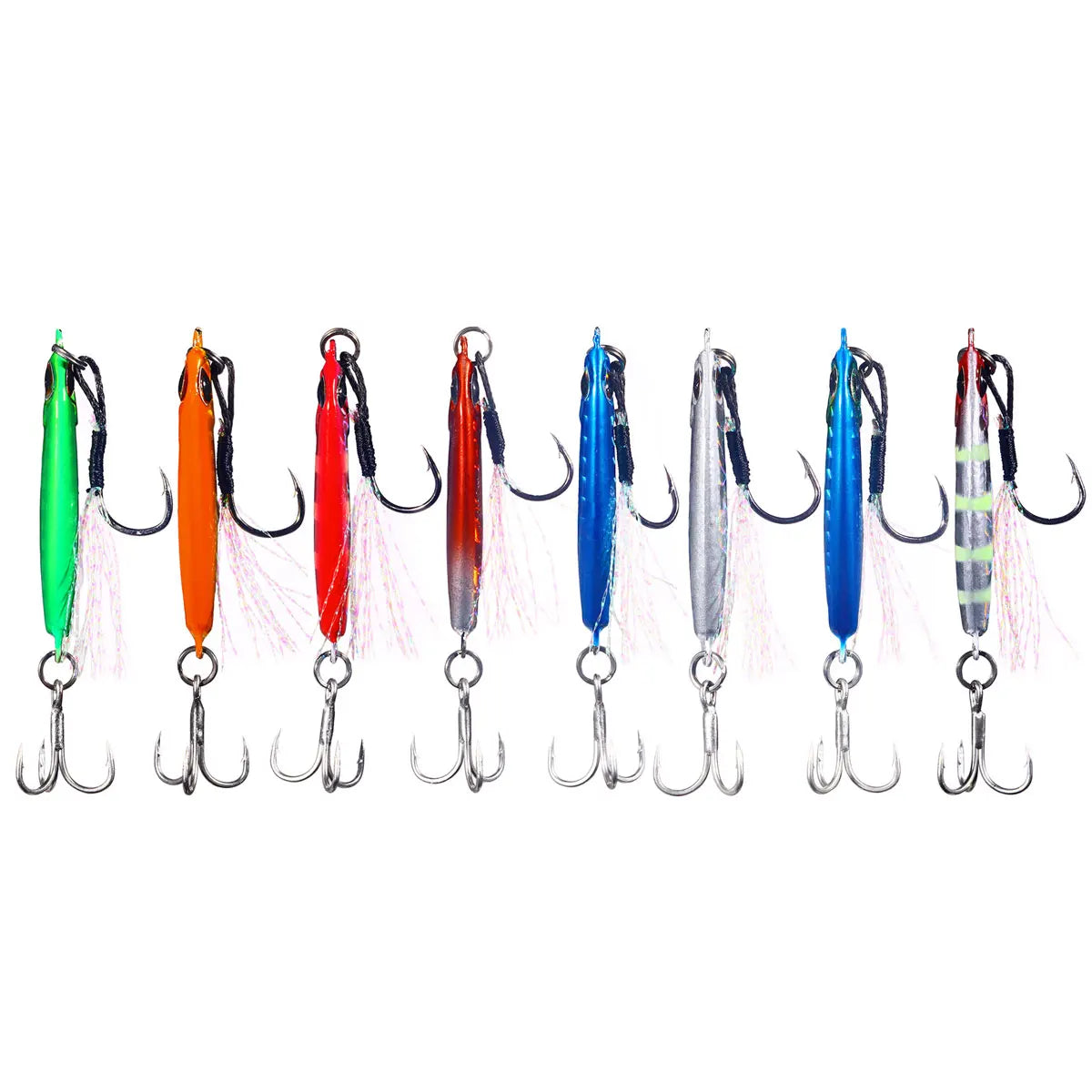 5CM 16G 8# Deep Saltwater Sinking 3D Eyes Lead Metal Slow Pitch Jigs Vertical Fish Bait Slow Jigging Lure