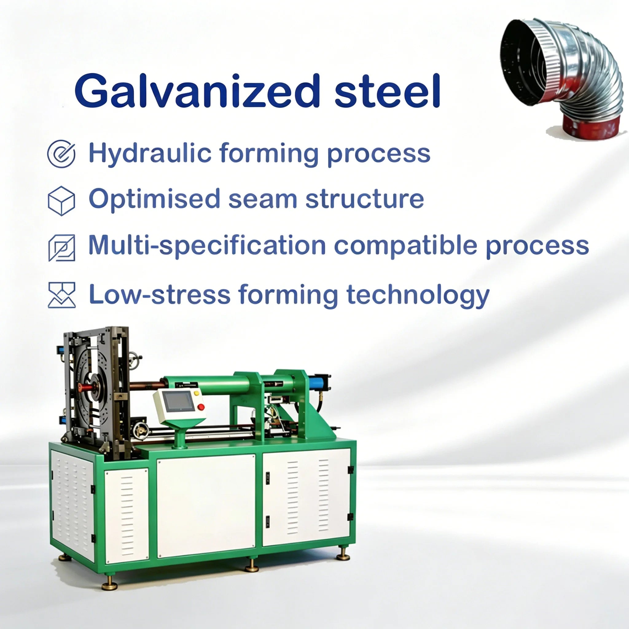 Galvanized Hydraulic Elbow Making  Machine for Elbow Making