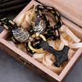 Stainless Steel Nordic Jewelry King Chain Viking Thor Mjolnir Hammer Necklace Viking Necklace