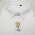 OEM ODM Customized Women's Clothing Button Accessories Gold Metallic Artificial Pearl Pendant Wholesale for Birthday Business