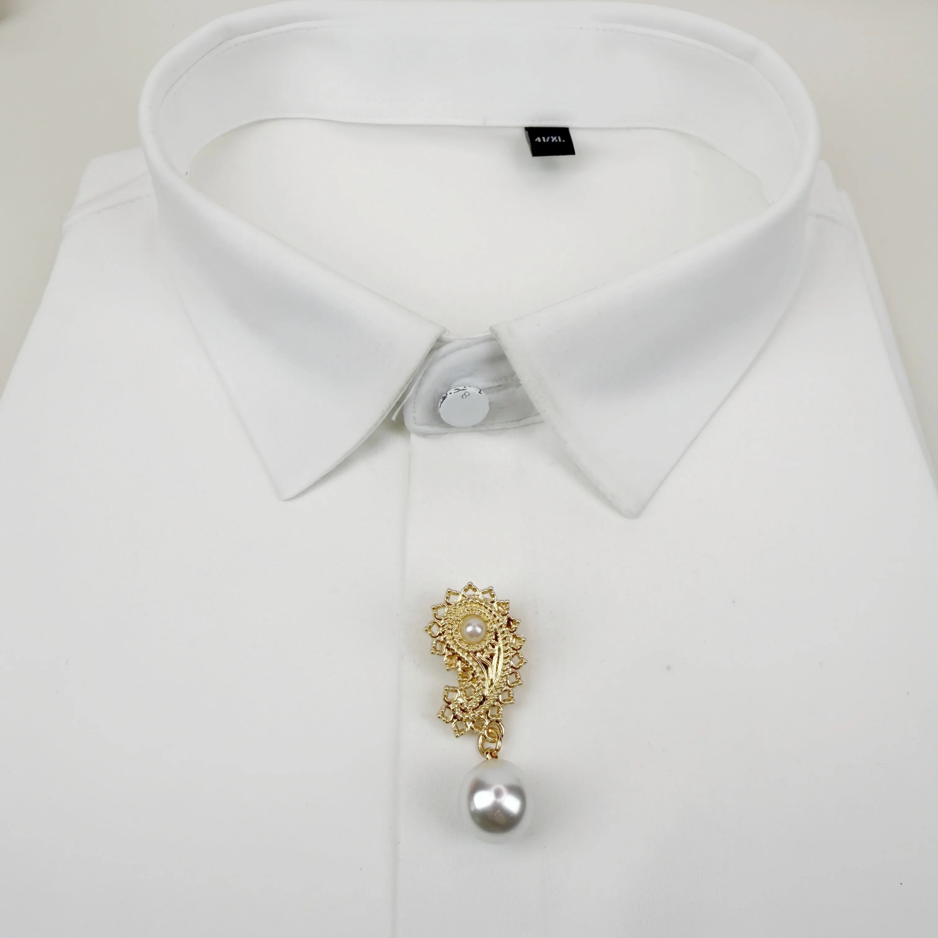 OEM ODM Customized Women's Clothing Button Accessories Gold Metallic Artificial Pearl Pendant Wholesale for Birthday Business